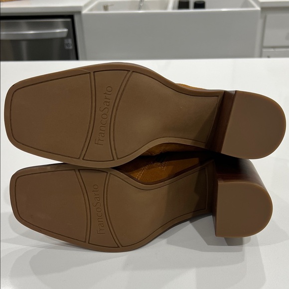 Franco Sarto Brown Suede Heeled Boots - Picture 11 of 13